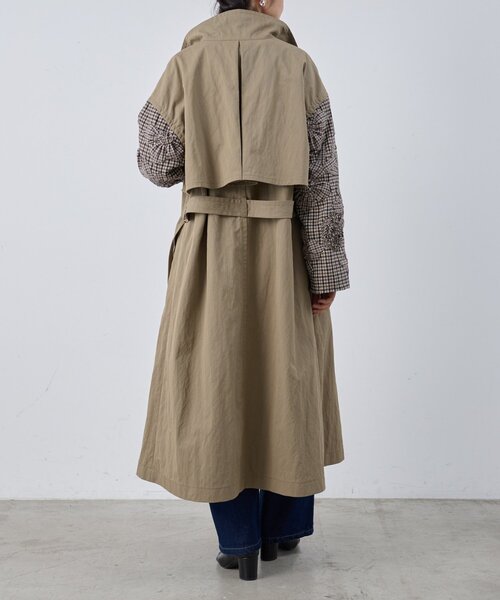 BEARDSLEY（ビアズリー）の「《15 quinze》袖立体刺繍コート（その他アウター・レディース・ブラウン・FREE）」の14枚目の写真