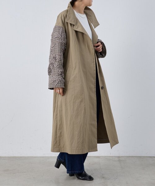 BEARDSLEY（ビアズリー）の「《15 quinze》袖立体刺繍コート（その他アウター・レディース・ブラウン・FREE）」の15枚目の写真