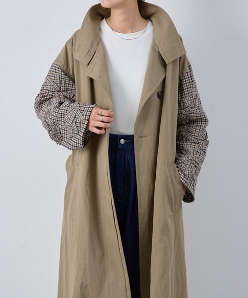 BEARDSLEY（ビアズリー）の「《15 quinze》袖立体刺繍コート（その他アウター・レディース・ブラウン・FREE）」の16枚目の写真