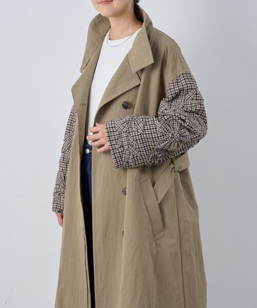 BEARDSLEY（ビアズリー）の「《15 quinze》袖立体刺繍コート（その他アウター・レディース・ブラウン・FREE）」の17枚目の写真