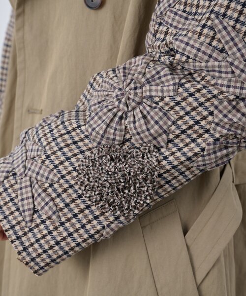 BEARDSLEY（ビアズリー）の「《15 quinze》袖立体刺繍コート（その他アウター・レディース・ブラウン・FREE）」の22枚目の写真