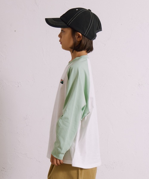 PAIRMANON STREET（ペアマノンストリート）の「【綿100%】ラグラン 刺繍 長袖 Tシャツ【PAIRMANON STREET】（Tシャツ/カットソー・キッズ・ベージュ/ミント/ネイビー/ブラック系その他/ブラック系その他3/ブラック系その他2・150/160/100/140/90/110/120/130）」の15枚目の写真