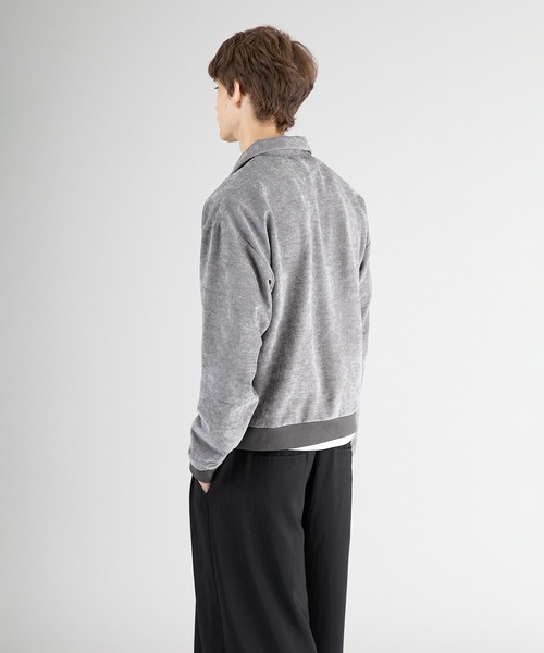 Regen Glanz（レーゲングランツ）の「skipper velor long sleeve T-shirt/スキッパーベロアロングスリーブTシャツ（Tシャツ/カットソー・メンズ・ブラック/ダークブラウン/グレー・SMALL/MEDIUM/LARGE）」の7枚目の写真