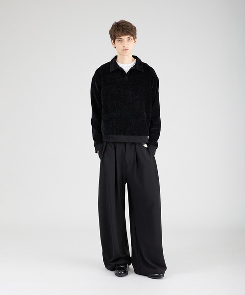 Regen Glanz（レーゲングランツ）の「skipper velor long sleeve T-shirt/スキッパーベロアロングスリーブTシャツ（Tシャツ/カットソー・メンズ・ブラック/ダークブラウン/グレー・SMALL/MEDIUM/LARGE）」の15枚目の写真