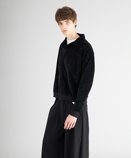 Regen Glanz（レーゲングランツ）の「skipper velor long sleeve T-shirt/スキッパーベロアロングスリーブTシャツ（Tシャツ/カットソー・メンズ・ブラック/ダークブラウン/グレー・SMALL/MEDIUM/LARGE）」の13枚目の写真