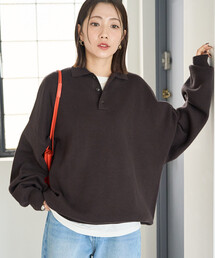 限定展開 ポロ ニット プルオーバー
