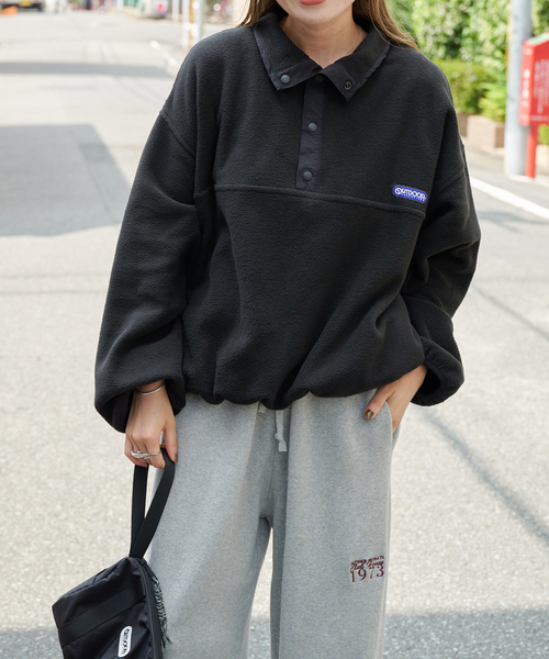 フリーススナップブルゾン ユニセックス着用可（その他アウター