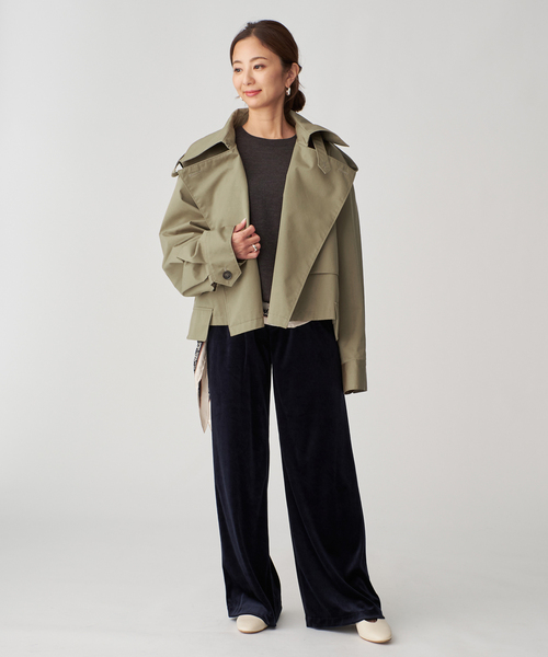 VERMEIL par iena(ヴェルメイユパーイエナ)の「GLOW wool crew knit(ニット/セーター・レディース・ボルドー/チャコールグレー/キャメル・FREE)」の7枚目の写真
