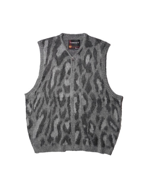 TOWNCRAFT(タウンクラフト)の「TOWNCRAFT タウンクラフト / VINTAGE PATTERN SHAGGY ZIP VEST(ベスト・メンズ・オリーブ/カーキ/グレー系1/グレー/その他1/その他2・SMALL/MEDIUM/LARGE)」の1枚目の写真