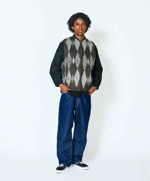 TOWNCRAFT(タウンクラフト)の「TOWNCRAFT タウンクラフト / VINTAGE PATTERN SHAGGY ZIP VEST(ベスト・メンズ・オリーブ/カーキ/グレー系1/グレー/その他1/その他2・SMALL/MEDIUM/LARGE)」の9枚目の写真