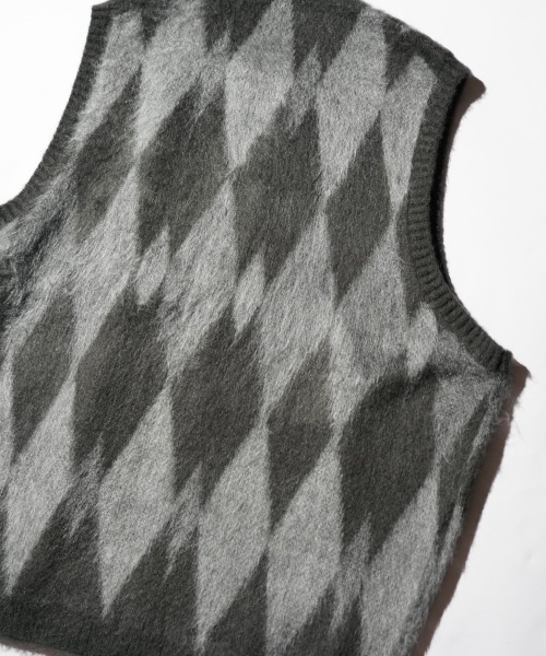 TOWNCRAFT(タウンクラフト)の「TOWNCRAFT タウンクラフト / VINTAGE PATTERN SHAGGY ZIP VEST(ベスト・メンズ・オリーブ/カーキ/グレー系1/グレー/その他1/その他2・SMALL/MEDIUM/LARGE)」の10枚目の写真