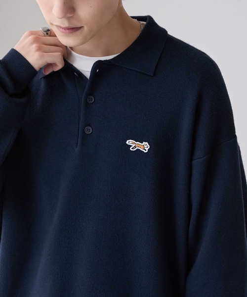 PEARLYGATES * コラボ 刺繍 ネイビー ポロシャツ reonard_1-240001114055