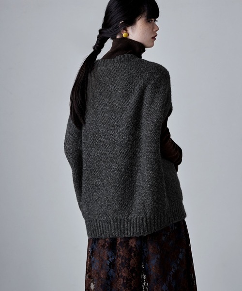 etoll.（エトル）の「ダブルジップコクーンニットベスト（ベスト・レディース・ブラウン/グレー/アイボリー/ブラック・M）」の19枚目の写真