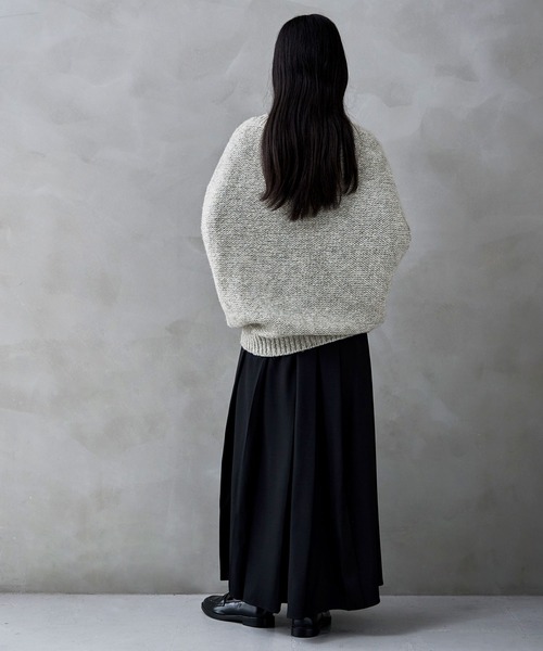 etoll.（エトル）の「ダブルジップコクーンニットベスト（ベスト・レディース・ブラウン/グレー/アイボリー/ブラック・M）」の13枚目の写真