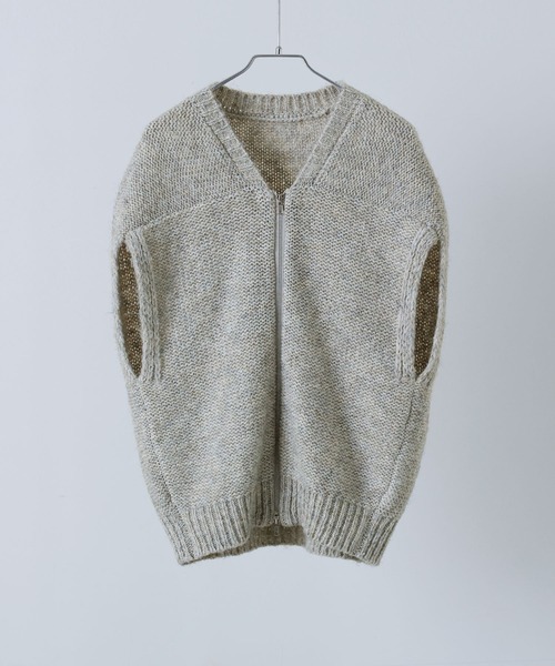 etoll.（エトル）の「ダブルジップコクーンニットベスト（ベスト・レディース・ブラウン/グレー/アイボリー/ブラック・M）」の9枚目の写真