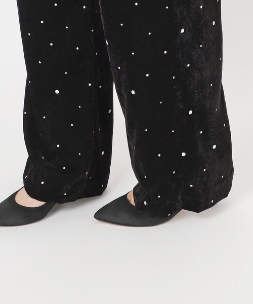 spick and span  レオパード パンツ　VIAN / ヴィアン PT Spick & Span｜《予約》VIAN / ヴィアン Glitter Velvet Easy PT