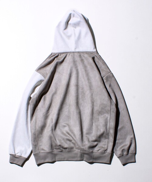 GLOSTER(グロスター)の「【新配色で再登場】フレブルスエード バイカラーパーカー(パーカー・メンズ・アイボリー/グリーン/サックスブルー/モカ・S/L/M)」の18枚目の写真