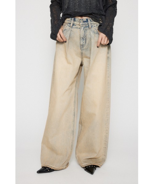 CLASSIC WASH TUCK デニム（デニムパンツ）｜LAGUA GEM（ラグアジェム