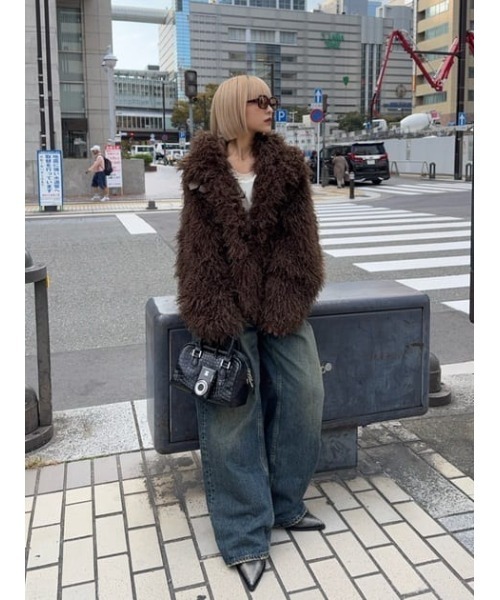 LAGUA GEM（ラグアジェム）の「CLASSIC WASH TUCK デニム（デニムパンツ・レディース・ライトブルー/ブルー・26inch/25inch/24inch/23inch/22inch）」の16枚目の写真