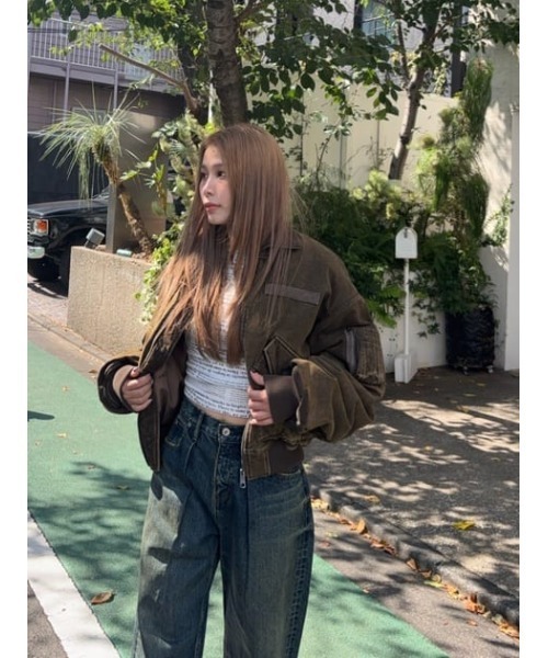 LAGUA GEM（ラグアジェム）の「CLASSIC WASH TUCK デニム（デニムパンツ・レディース・ライトブルー/ブルー・26inch/25inch/24inch/23inch/22inch）」の14枚目の写真