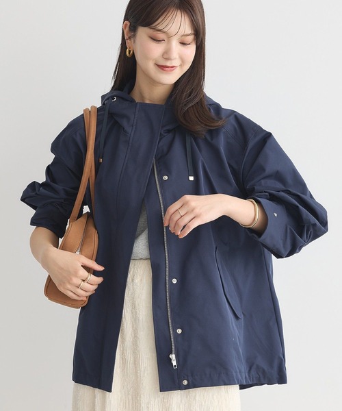 earth music&ecology(アースミュージックアンドエコロジー)の「マウンテンパーカー(マウンテンパーカー・レディース・ネイビー/ベージュ・FREE)」の2枚目の写真