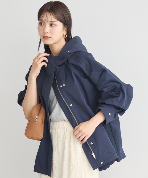 earth music&ecology(アースミュージックアンドエコロジー)の「マウンテンパーカー(マウンテンパーカー・レディース・ネイビー/ベージュ・FREE)」の6枚目の写真