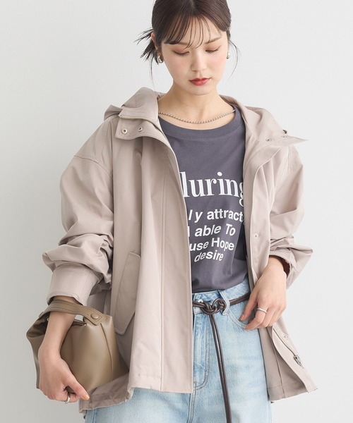 earth music&ecology(アースミュージックアンドエコロジー)の「マウンテンパーカー(マウンテンパーカー・レディース・ネイビー/ベージュ・FREE)」の12枚目の写真