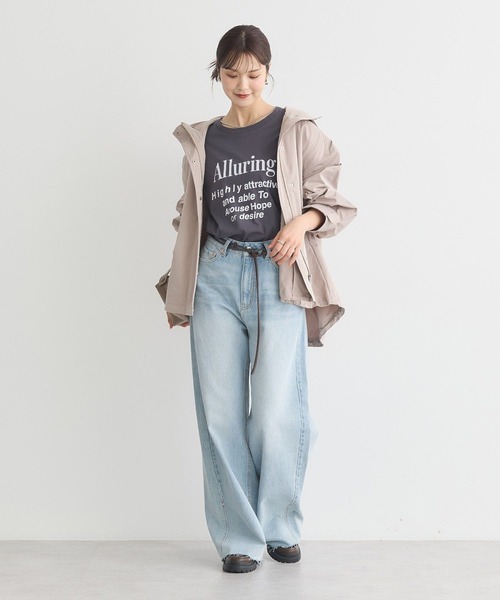 earth music&ecology(アースミュージックアンドエコロジー)の「マウンテンパーカー(マウンテンパーカー・レディース・ネイビー/ベージュ・FREE)」の10枚目の写真