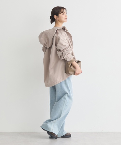 earth music&ecology(アースミュージックアンドエコロジー)の「マウンテンパーカー(マウンテンパーカー・レディース・ネイビー/ベージュ・FREE)」の8枚目の写真