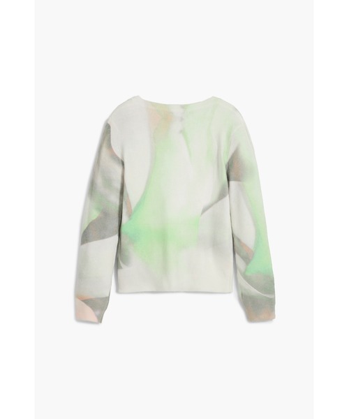 Desigual（デシグアル）の「水彩グラデーションVネックセーター（ニット/セーター・レディース・グリーン・S/M/L/XL/XS）」の4枚目の写真