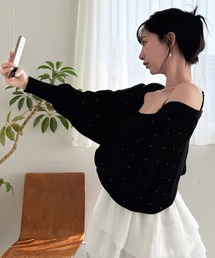 ROYAL PARTY | プチビジューニットボレロ(カーディガン/ボレロ)