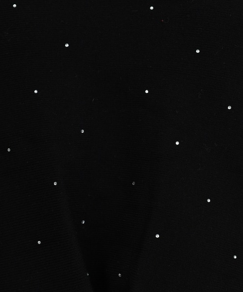 ROYAL PARTY（ロイヤルパーティー）の「プチビジューニットボレロ（カーディガン/ボレロ・レディース・オフホワイト/ブラック・FREE）」の7枚目の写真