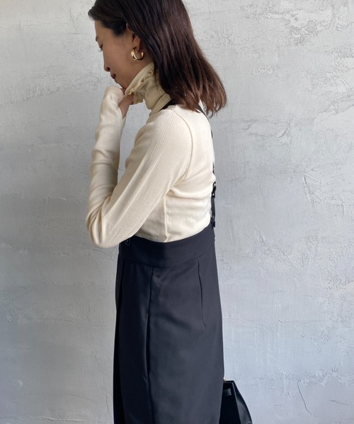 JEANS FACTORY Clothes（ジーンズファクトリークローズ）の「[Jeans Factory Clothes/ジーンズファクトリークローズ] ハイウエストサスペンダーパンツ（サロペット/オーバーオール・レディース・グレー/ブラウン/ブラック・F）」の18枚目の写真