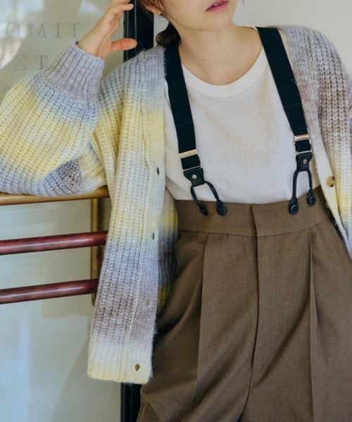 JEANS FACTORY Clothes（ジーンズファクトリークローズ）の「[Jeans Factory Clothes/ジーンズファクトリークローズ] ハイウエストサスペンダーパンツ（サロペット/オーバーオール・レディース・グレー/ブラウン/ブラック・F）」の7枚目の写真