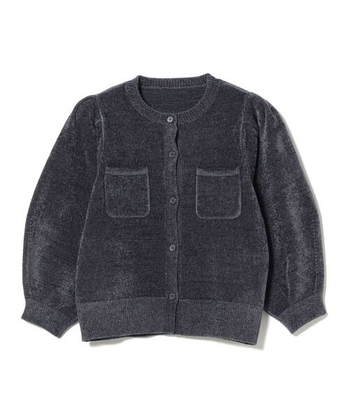 B:MING by BEAMS(ビーミングバイビームス)の「ハーフスリーブ ベロア ニット カーディガン(カーディガン/ボレロ・レディース・ホワイト系その他5/チャコールグレー・ONE SIZE)」の16枚目の写真