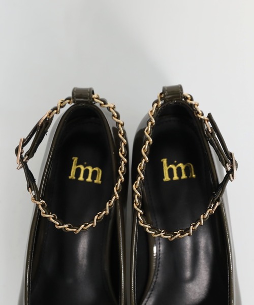 hiamu（ヒアム）の「チェーンストラップメリージェーンパンプス/2025 AW NEW COLLECTION（パンプス・レディース・ベージュ/ワインレッド/ブラック/オリーブ・22.5cm/23.0cm/23.5㎝/24.0cm/24.5cm/25.0cm）」の18枚目の写真