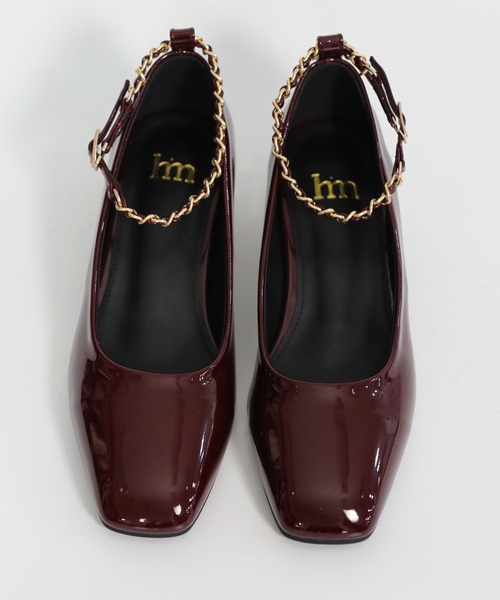 hiamu（ヒアム）の「チェーンストラップメリージェーンパンプス/2025 AW NEW COLLECTION（パンプス・レディース・ベージュ/ワインレッド/ブラック/オリーブ・22.5cm/23.0cm/23.5㎝/24.0cm/24.5cm/25.0cm）」の22枚目の写真