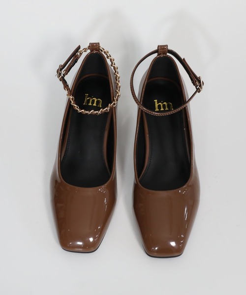 hiamu（ヒアム）の「チェーンストラップメリージェーンパンプス/2025 AW NEW COLLECTION（パンプス・レディース・ベージュ/ワインレッド/ブラック/オリーブ・22.5cm/23.0cm/23.5㎝/24.0cm/24.5cm/25.0cm）」の12枚目の写真