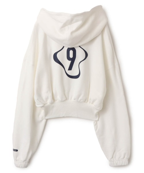 atmos pink（アトモスピンク）の「NIKE AS W NSW OS FLC CROP PO HDY GC / ナイキ ウィメンズ NSW OS クロップ フリース プルオーバー L/S フーディ 【SP】（パーカー・レディース・ホワイト/ネイビー・S/M/L）」の8枚目の写真