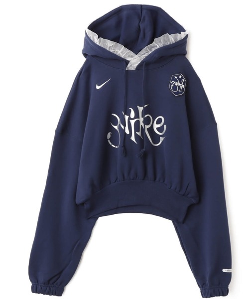 atmos pink（アトモスピンク）の「NIKE AS W NSW OS FLC CROP PO HDY GC / ナイキ ウィメンズ NSW OS クロップ フリース プルオーバー L/S フーディ 【SP】（パーカー・レディース・ホワイト/ネイビー・S/M/L）」の12枚目の写真