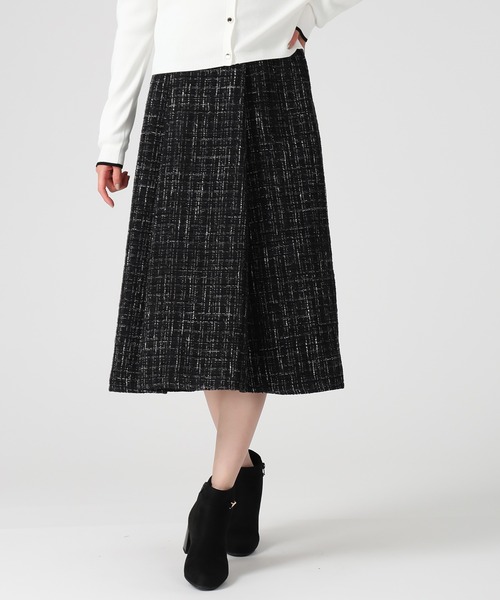 MISCH MASCH(ミッシュマッシュ)の「2025秋冬新作 ツイードAラインスカート(スカート・レディース・ホワイト/ブラック・S/M)」の19枚目の写真