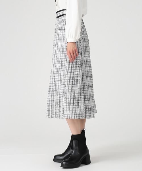 MISCH MASCH(ミッシュマッシュ)の「2025秋冬新作 ツイードAラインスカート(スカート・レディース・ホワイト/ブラック・S/M)」の21枚目の写真