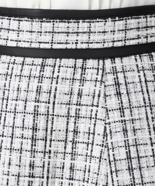 MISCH MASCH(ミッシュマッシュ)の「2025秋冬新作 ツイードAラインスカート(スカート・レディース・ホワイト/ブラック・S/M)」の13枚目の写真
