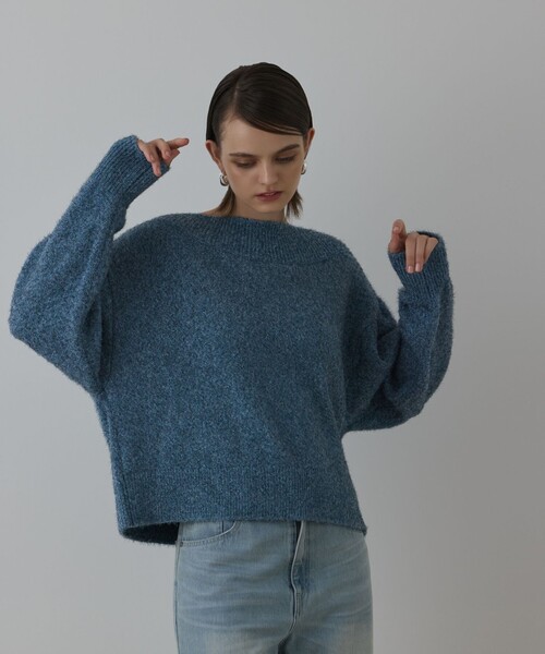 Diagram（ダイアグラム）の「グリッターニットトップ（ニット/セーター・レディース・グレー/キナリ/ブルー・36）」の5枚目の写真