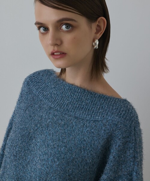 Diagram（ダイアグラム）の「グリッターニットトップ（ニット/セーター・レディース・グレー/キナリ/ブルー・36）」の8枚目の写真