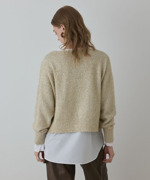 Diagram（ダイアグラム）の「グリッターニットトップ（ニット/セーター・レディース・グレー/キナリ/ブルー・36）」の18枚目の写真