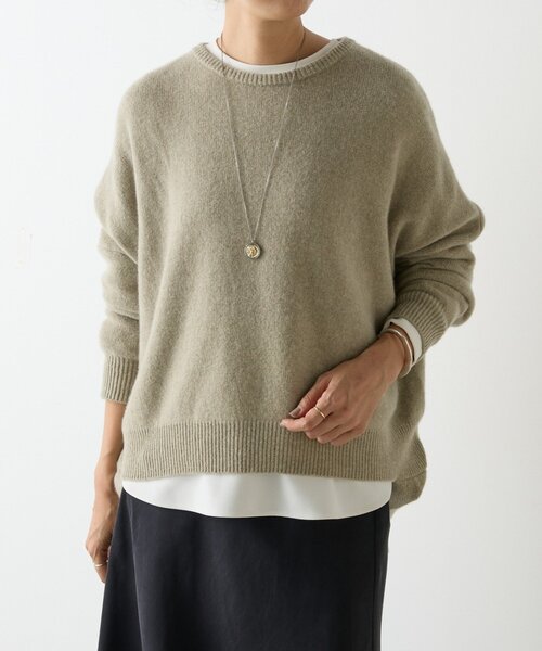 セール】ヤク混ワイドニットプルオーバー（ニット/セーター