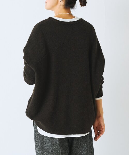 ヤク混ワイドニットプルオーバー（ニット/セーター）｜BEARDSLEY