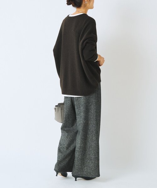 ヤク混ワイドニットプルオーバー（ニット/セーター）｜BEARDSLEY
