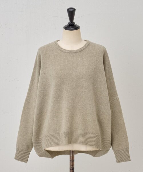 セール】ヤク混ワイドニットプルオーバー（ニット/セーター